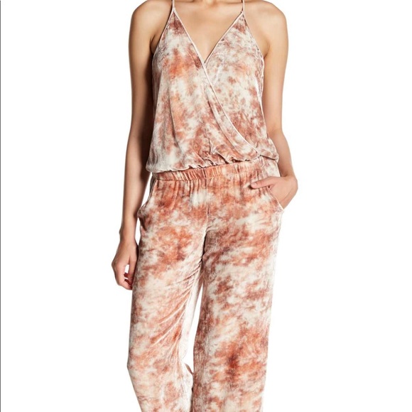 Young fabulous and broke velvet jump suit